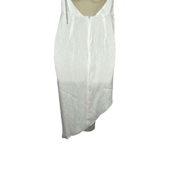 NEW Michael Costello x REVOLVE Tessa Satin Chain Midi Dress Ivory Women's Size S - Picture 9 of 10